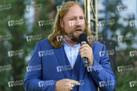 Bündnis 90/Die Grünen-Wahlkampfveranstaltung mit Annalena Baerbock und Anton Hofreiter in Würzburg