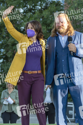 Bündnis 90/Die Grünen-Wahlkampfveranstaltung mit Annalena Baerbock und Anton Hofreiter in Würzburg