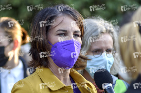 Bündnis 90/Die Grünen-Wahlkampfveranstaltung mit Annalena Baerbock und Anton Hofreiter in Würzburg