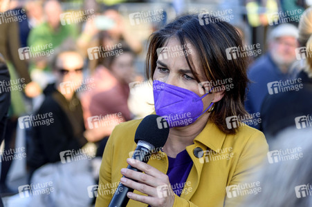 Bündnis 90/Die Grünen-Wahlkampfveranstaltung mit Annalena Baerbock und Anton Hofreiter in Würzburg