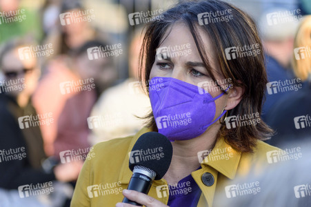 Bündnis 90/Die Grünen-Wahlkampfveranstaltung mit Annalena Baerbock und Anton Hofreiter in Würzburg