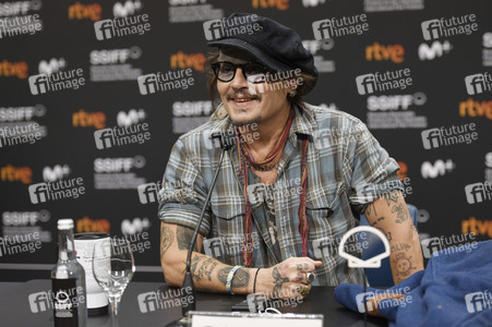 Pressekonferenz mit Johnny Depp, San Sebastian International Film Festival 2021