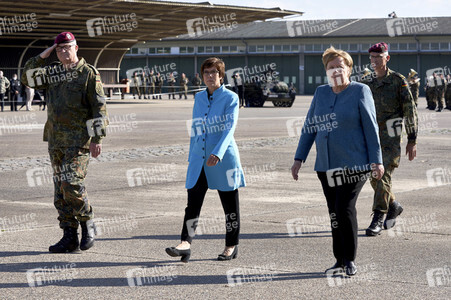Angela Merkel würdigt Einsatzkräfte der Afghanistan-Evakuierungsmission in Seedorf