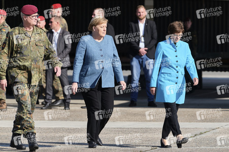 Angela Merkel würdigt Einsatzkräfte der Afghanistan-Evakuierungsmission in Seedorf