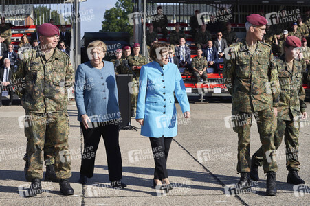 Angela Merkel würdigt Einsatzkräfte der Afghanistan-Evakuierungsmission in Seedorf