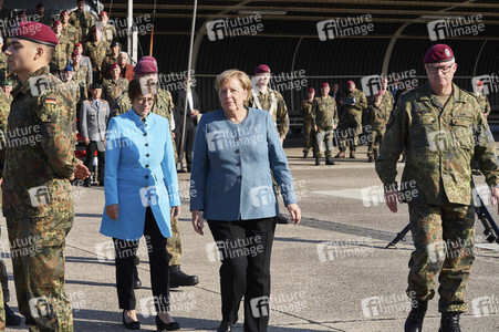 Angela Merkel würdigt Einsatzkräfte der Afghanistan-Evakuierungsmission in Seedorf