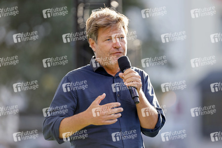 Bündnis 90/Die Grünen-Wahlkampfveranstaltung mit Robert Habeck in Köln