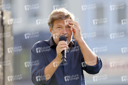 Bündnis 90/Die Grünen-Wahlkampfveranstaltung mit Robert Habeck in Köln