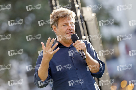 Bündnis 90/Die Grünen-Wahlkampfveranstaltung mit Robert Habeck in Köln