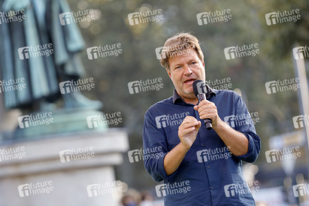 Bündnis 90/Die Grünen-Wahlkampfveranstaltung mit Robert Habeck in Köln