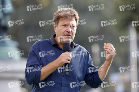 Bündnis 90/Die Grünen-Wahlkampfveranstaltung mit Robert Habeck in Köln