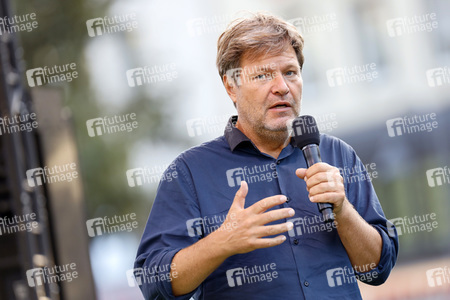 Bündnis 90/Die Grünen-Wahlkampfveranstaltung mit Robert Habeck in Köln