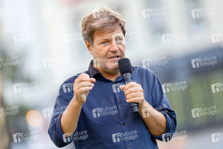 Bündnis 90/Die Grünen-Wahlkampfveranstaltung mit Robert Habeck in Köln