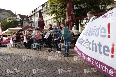 Protestdemo der Initiative 'Wir sind Kirche' in Fulda