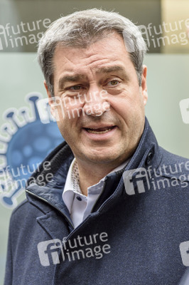 Corona-Impfaktion mit Markus Söder in Nürnberg