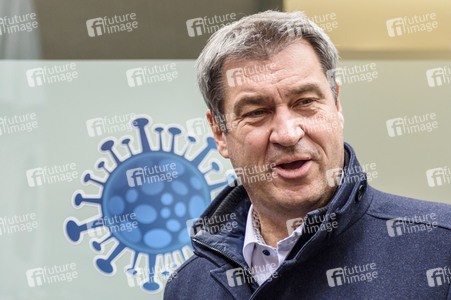 Corona-Impfaktion mit Markus Söder in Nürnberg