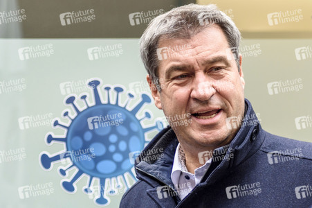 Corona-Impfaktion mit Markus Söder in Nürnberg