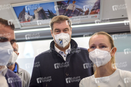 Corona-Impfaktion mit Markus Söder in Nürnberg