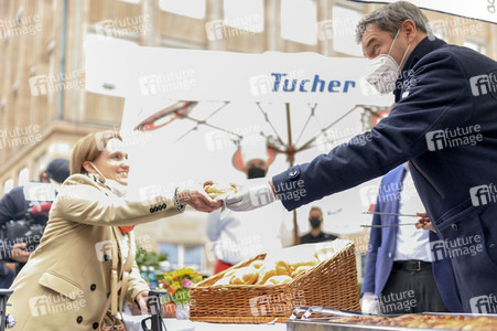 Corona-Impfaktion mit Markus Söder in Nürnberg