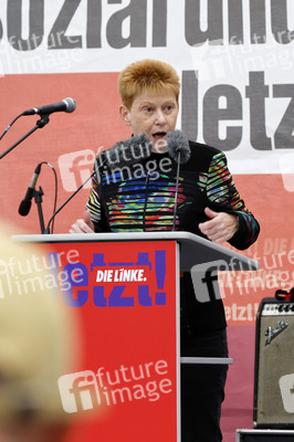 Auftaktveranstaltung zum 48-Stunden-Wahlkampf der Partei Die Linke in Berlin