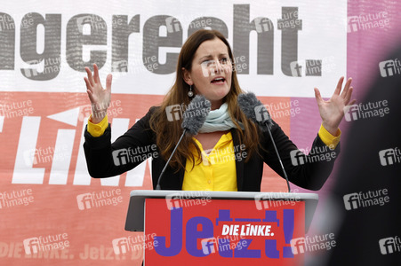 Auftaktveranstaltung zum 48-Stunden-Wahlkampf der Partei Die Linke in Berlin