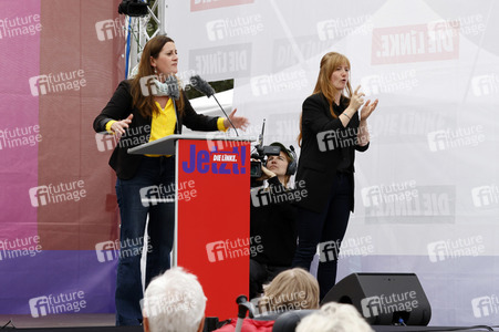 Auftaktveranstaltung zum 48-Stunden-Wahlkampf der Partei Die Linke in Berlin