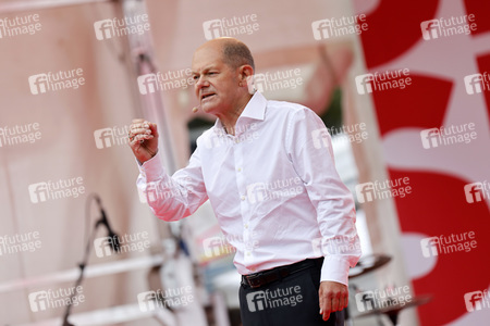 SPD-Wahlkampfveranstaltung mit Olaf Scholz in Köln