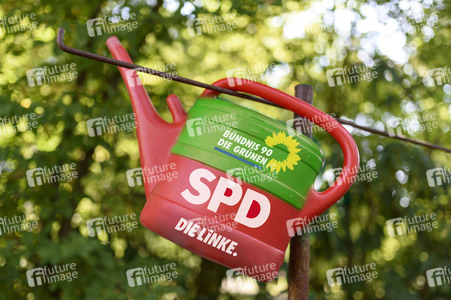 Symbolfoto Rot-Rot-Grün Koalition