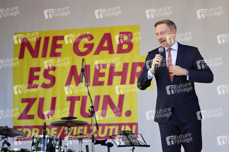 FDP-Wahlkampfveranstaltung mit Christian Lindner in Köln