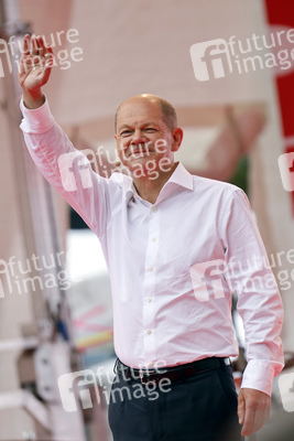 SPD-Wahlkampfveranstaltung mit Olaf Scholz in Köln
