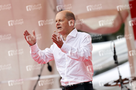 SPD-Wahlkampfveranstaltung mit Olaf Scholz in Köln