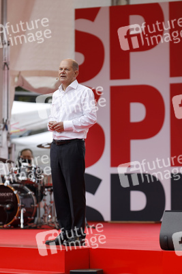 SPD-Wahlkampfveranstaltung mit Olaf Scholz in Köln