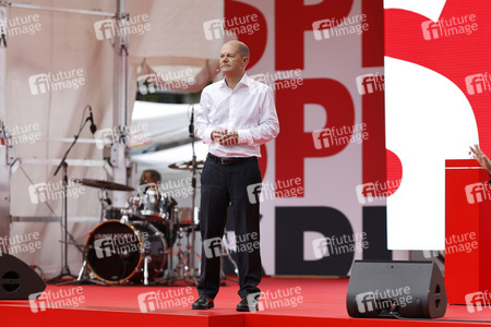 SPD-Wahlkampfveranstaltung mit Olaf Scholz in Köln