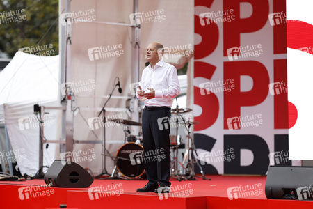 SPD-Wahlkampfveranstaltung mit Olaf Scholz in Köln