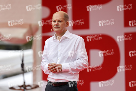 SPD-Wahlkampfveranstaltung mit Olaf Scholz in Köln
