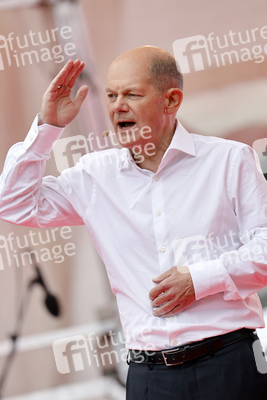 SPD-Wahlkampfveranstaltung mit Olaf Scholz in Köln