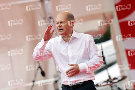 SPD-Wahlkampfveranstaltung mit Olaf Scholz in Köln