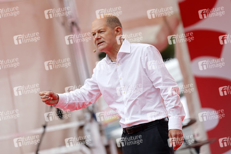 SPD-Wahlkampfveranstaltung mit Olaf Scholz in Köln