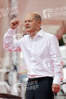 SPD-Wahlkampfveranstaltung mit Olaf Scholz in Köln