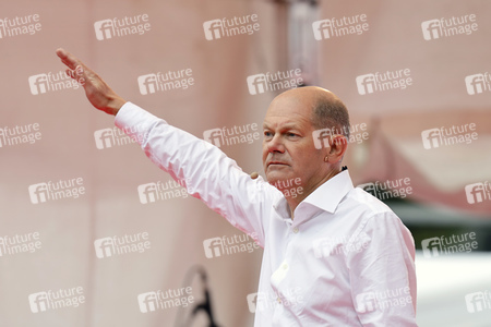 SPD-Wahlkampfveranstaltung mit Olaf Scholz in Köln