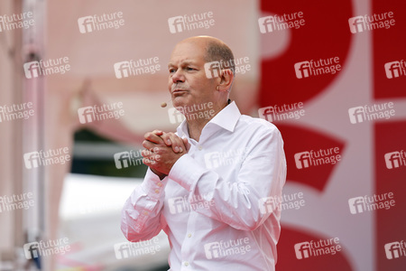 SPD-Wahlkampfveranstaltung mit Olaf Scholz in Köln