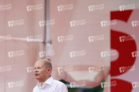 SPD-Wahlkampfveranstaltung mit Olaf Scholz in Köln