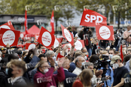 SPD-Wahlkampfveranstaltung mit Olaf Scholz in Köln
