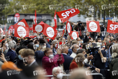 SPD-Wahlkampfveranstaltung mit Olaf Scholz in Köln
