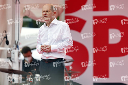 SPD-Wahlkampfveranstaltung mit Olaf Scholz in Köln