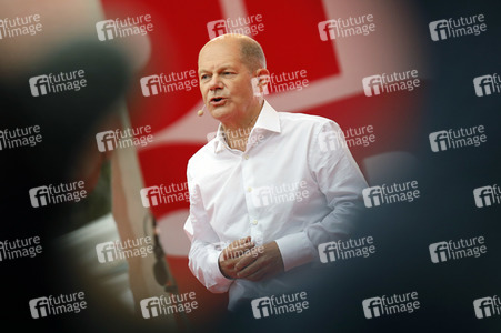 SPD-Wahlkampfveranstaltung mit Olaf Scholz in Köln
