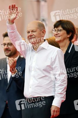 SPD-Wahlkampfveranstaltung mit Olaf Scholz in Köln