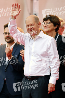 SPD-Wahlkampfveranstaltung mit Olaf Scholz in Köln