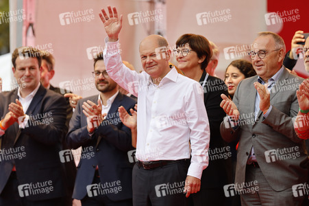 SPD-Wahlkampfveranstaltung mit Olaf Scholz in Köln