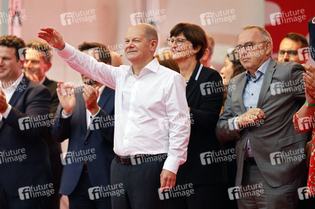 SPD-Wahlkampfveranstaltung mit Olaf Scholz in Köln